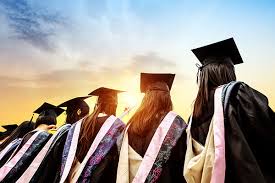 students graduating